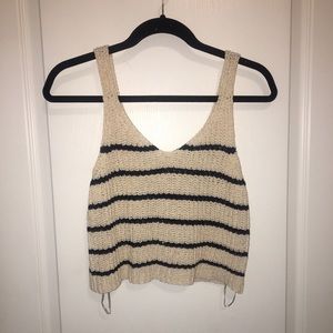 Garage striped tank top